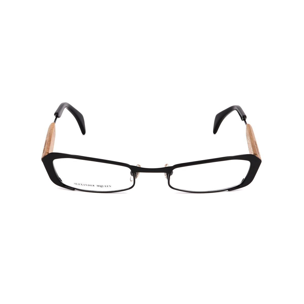 Glassramme Unisex Alexander McQueen AMQ-4114-65Z Svart Ø 50 mm