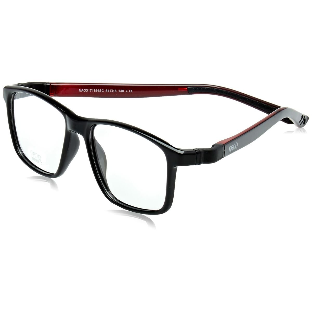 Glassramme Unisex Nanovista NAO3171152SC Svart Rød